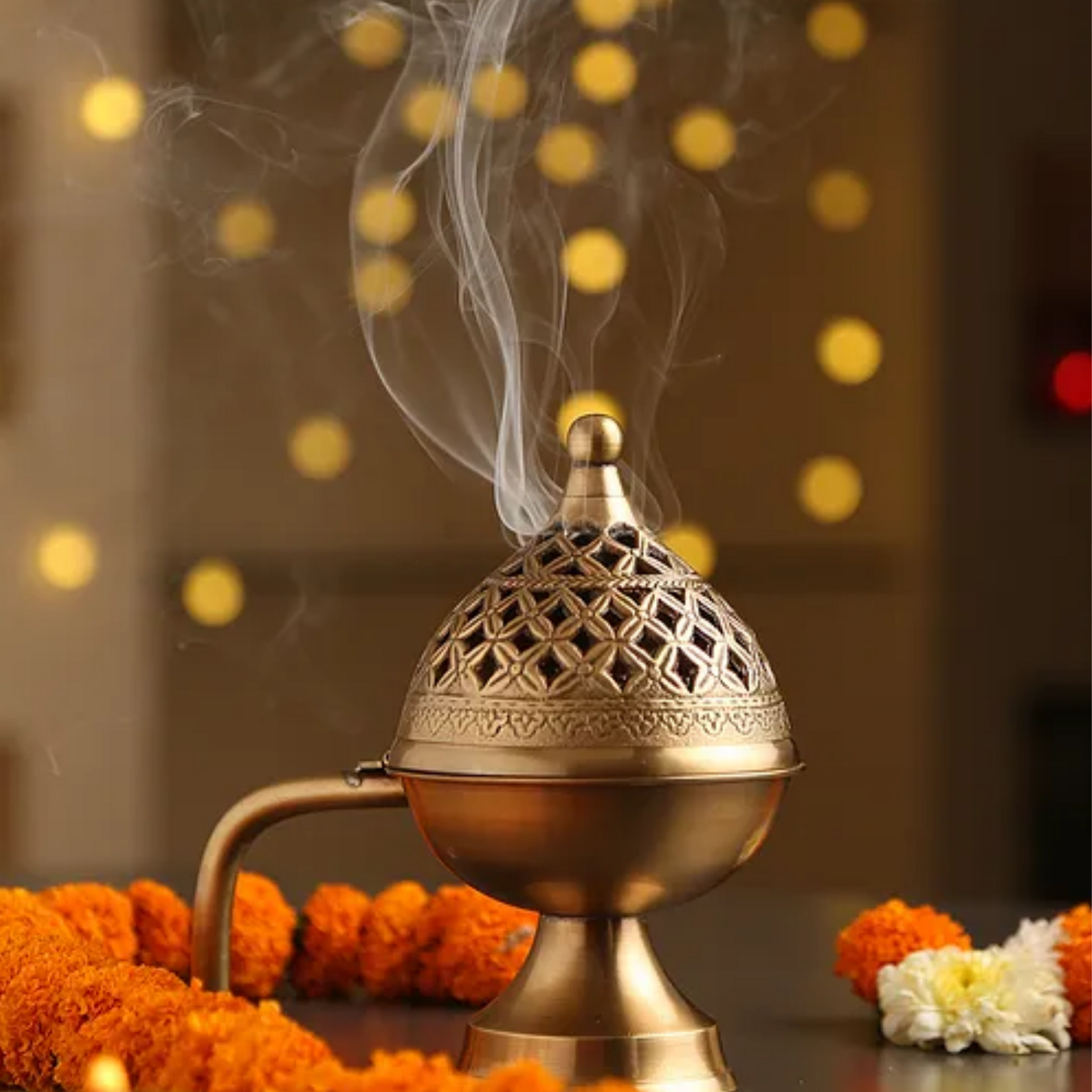 Bronze Dome Shaped Incense Burner